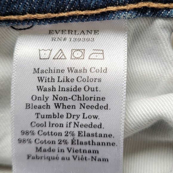 Everlane High Rise Straight Jeans RN Size 28R Women’s RN139393 - Picture 6 of 6